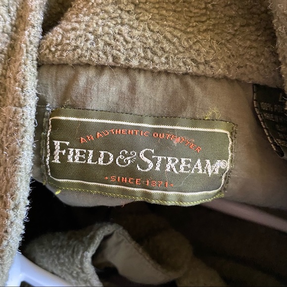 Field & Stream Olive Green 1/3 Button Fishing Utility Sweater Size Large - Picture 12 of 13